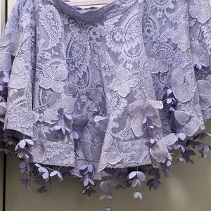 Zimmermann Lavender Lace Set – Top & Skirt (Fits M/L